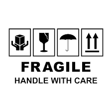 Premium Vector Fragile Flat Icon With