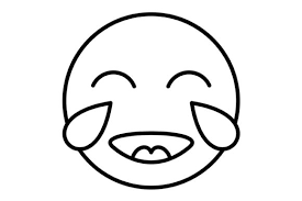 Laughing Emoji Outline Icon Graphic By