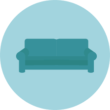 Big Sofa Icon Big Couch Furniture Stock