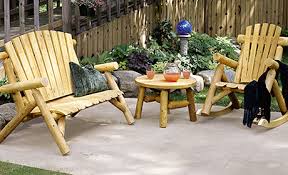 Rustic Outdoor Furniture Log Wood