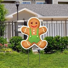 Gingerbread Holiday Lawn Icons With