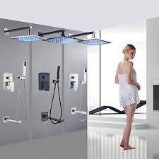Shower Faucet Set Rainfall Shower Head