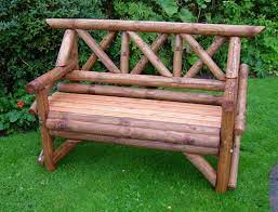 Wooden Rustic Garden Seat At Tony Ward