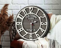 Personalized Wall Clock Large Uk