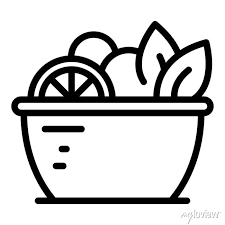 Berry Fruit Salad Icon Outline Berry
