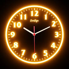 Flex Neon Wall Clock