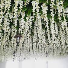 Vineyard Wedding Venue Flower Ceiling