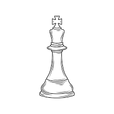 Handdrawn Sketch Of King Chess Piece