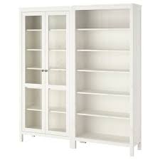 Hemnes Glass Door Cabinet White Stain