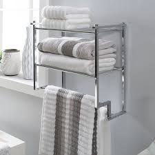Bathroom Shelves For Towels Towel Rack