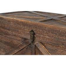 Rustic Design Lined Storage Chest