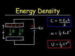 Energy Density Of A Capacitor And