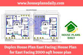 Duplex House Plan East Facing House