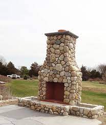 Stone Veneer Fireplace Colonial Tan