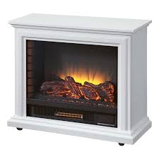 Solid Wood Mobile Infrared Fireplace