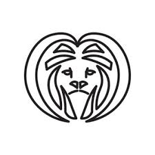 Lion Head Icon Vector Isolated On White