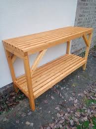 Wooden Staging And Potting Bench