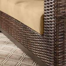 4 Piece Brown Wicker Outdoor Patio
