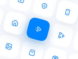Blue Icon Set Icon Set Design App