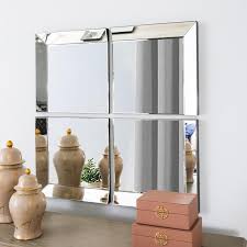 Set Of 4 Large Panel Wall Mirrors