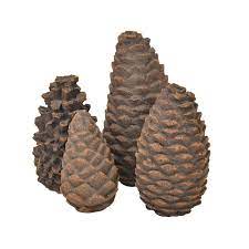 Gas Logs Decorative Ceramic Pine Cones