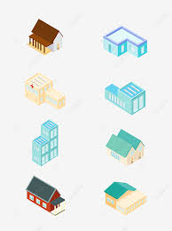 3d House Icon Set