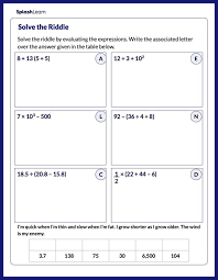 Math Worksheets