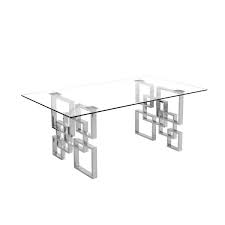 Coffee Table With Stainless Steel Base