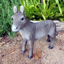 Donkey Standing Statue Garden Ornament