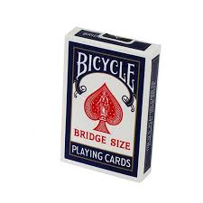 bicycle playing cards bridge size