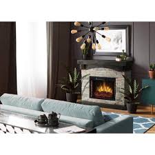 Muskoka 234 159 76 42 In Sable Mills Electric Fireplace With Grey Faux