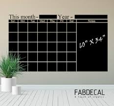 Extra Large Monthly Chalkboard Calendar