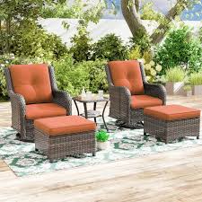 Joyside 5 Piece Wicker Patio Outdoor
