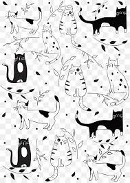 Black And White Cat Png Images Pngwing