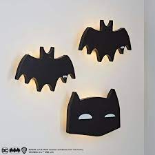 Batman Set Of 3 Wall Lights Black By