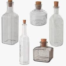 Old Glass Bottles 3d Model