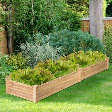Costway Wooden Vegetable Raised Garden Bed Backyard Patio Grow Flowers Planter