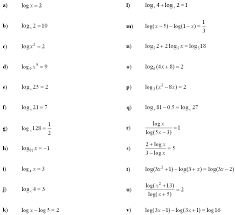 Logarithmic Equations And Inequalities