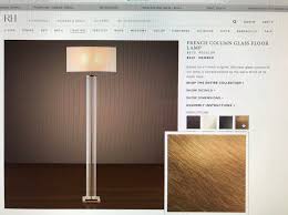 French Column Glass Floor Lamp Rh