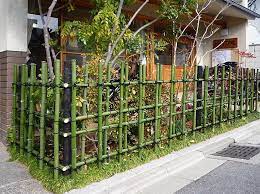 Organized Bamboo Garden Fence