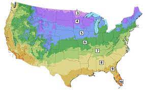 U S Growing Zone Map Zones For