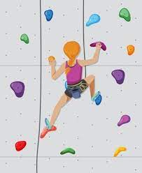 Indoor Rock Climbing Gym 7109579 Vector