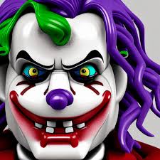 Dc Joker Head Shot Graphic
