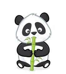 Panda Eating Bamboo Clipart Picture Of