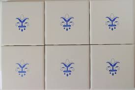 Delft Style Blue White Tiles With