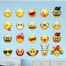 Large Emoji Emoticon Faces L And