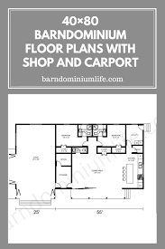 40 80 Barndominium Floor Plans With