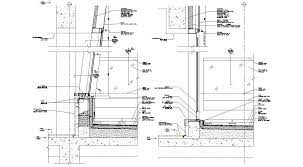 Curtain Wall Floor Base Dwg File Cadbull