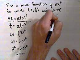 Power Function Through 2 Points