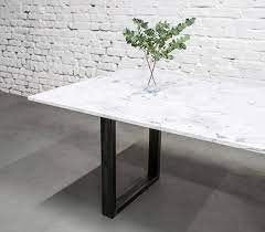 Lima Marble Dining Table With Solid
